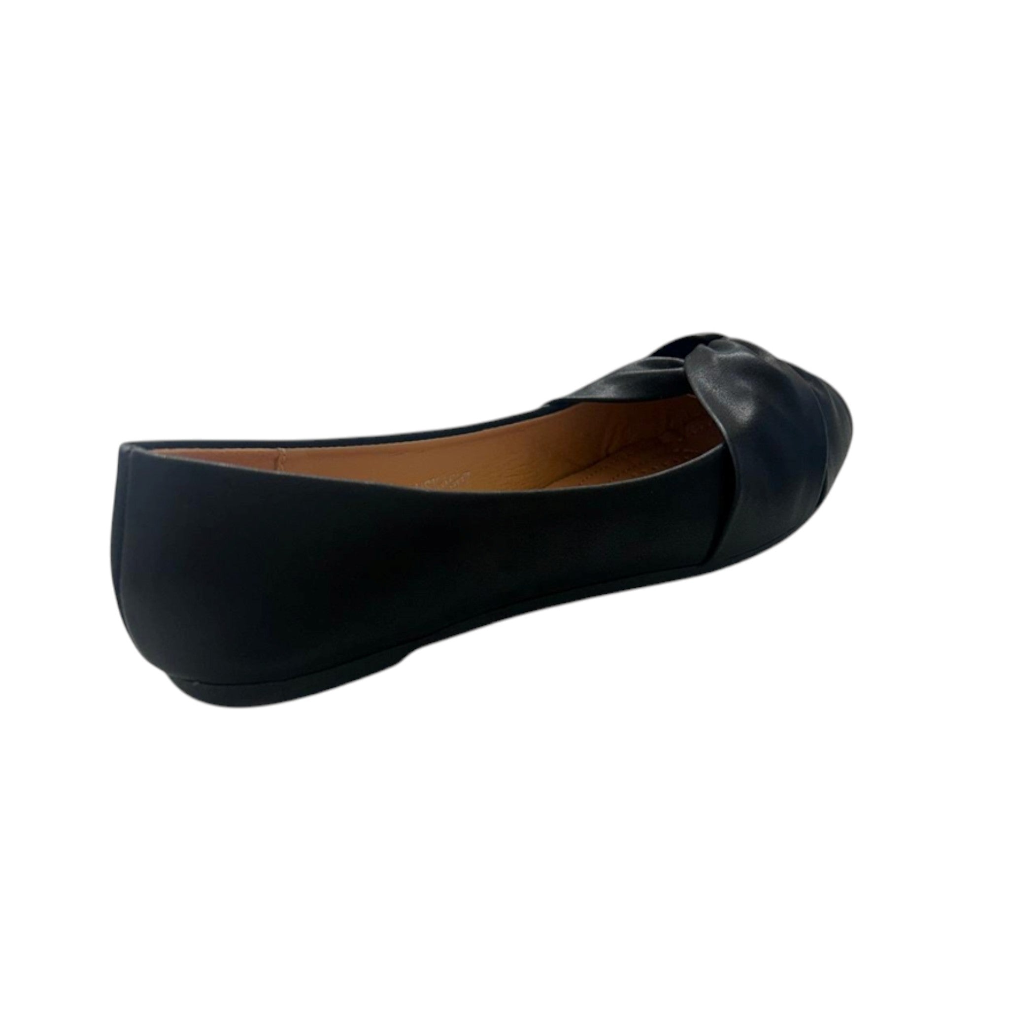 Ladies Black Slip On Flat Shoes - Schoolwear / Workwear